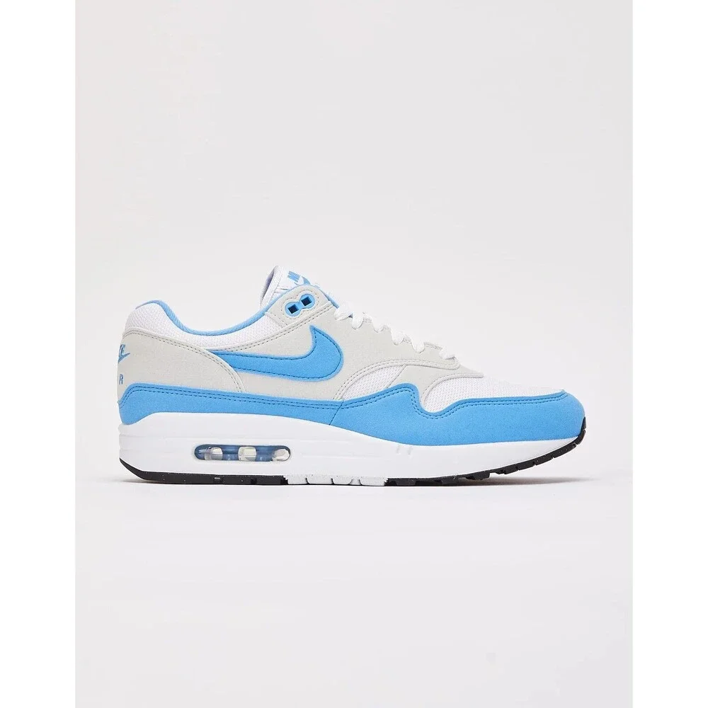 Nike Air Max 1 White University Blue UNC Retro Sneakers FD9082-103 Mens Size 8